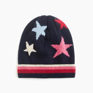 Quality GRILS 60/30/10 cotton/nylon/wool KNITTED JACQUARD STRIPE CUFF HAT BEANIE wholesale