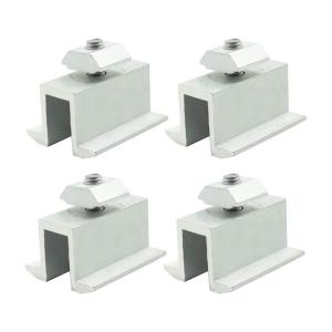 China Photovoltaic Mounting Solar Panel Rail Clamps Fasteners Wind Resistance on sale