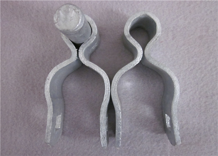 Galvanized Chain Link Fence Parts Steel Frame Hinge For Tube OEM Color