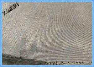 China 316 304 SS Stainless Woven Wire Mesh , Woven Filter Mesh In Silver Color on sale