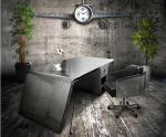 Retro Industrial Office Furniture Aviator Aluminum Airplane Wing Desk