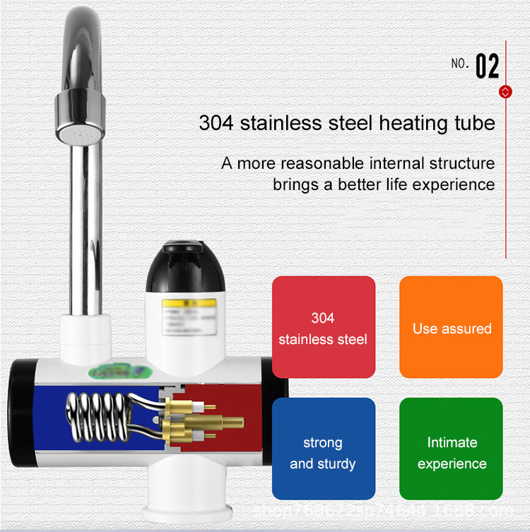 50HZ Instant Electric Automatic Hot Water Tap 0.04-0.6MPA