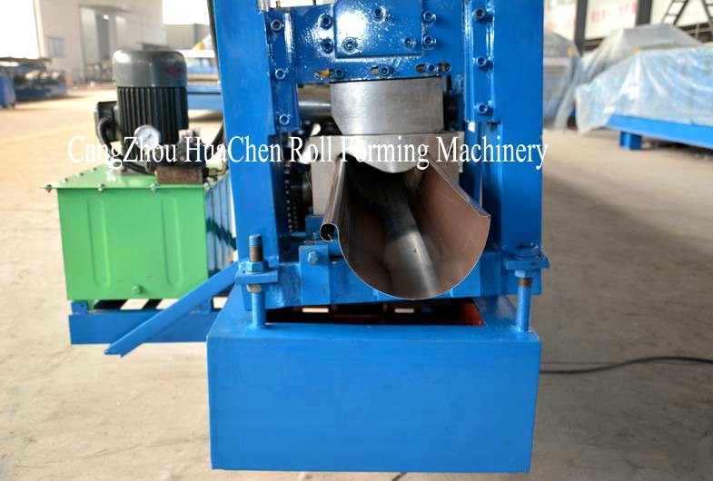 PLC Frequency Control System K Style Gutter Roll Forming Machine for Rainwater Gutter