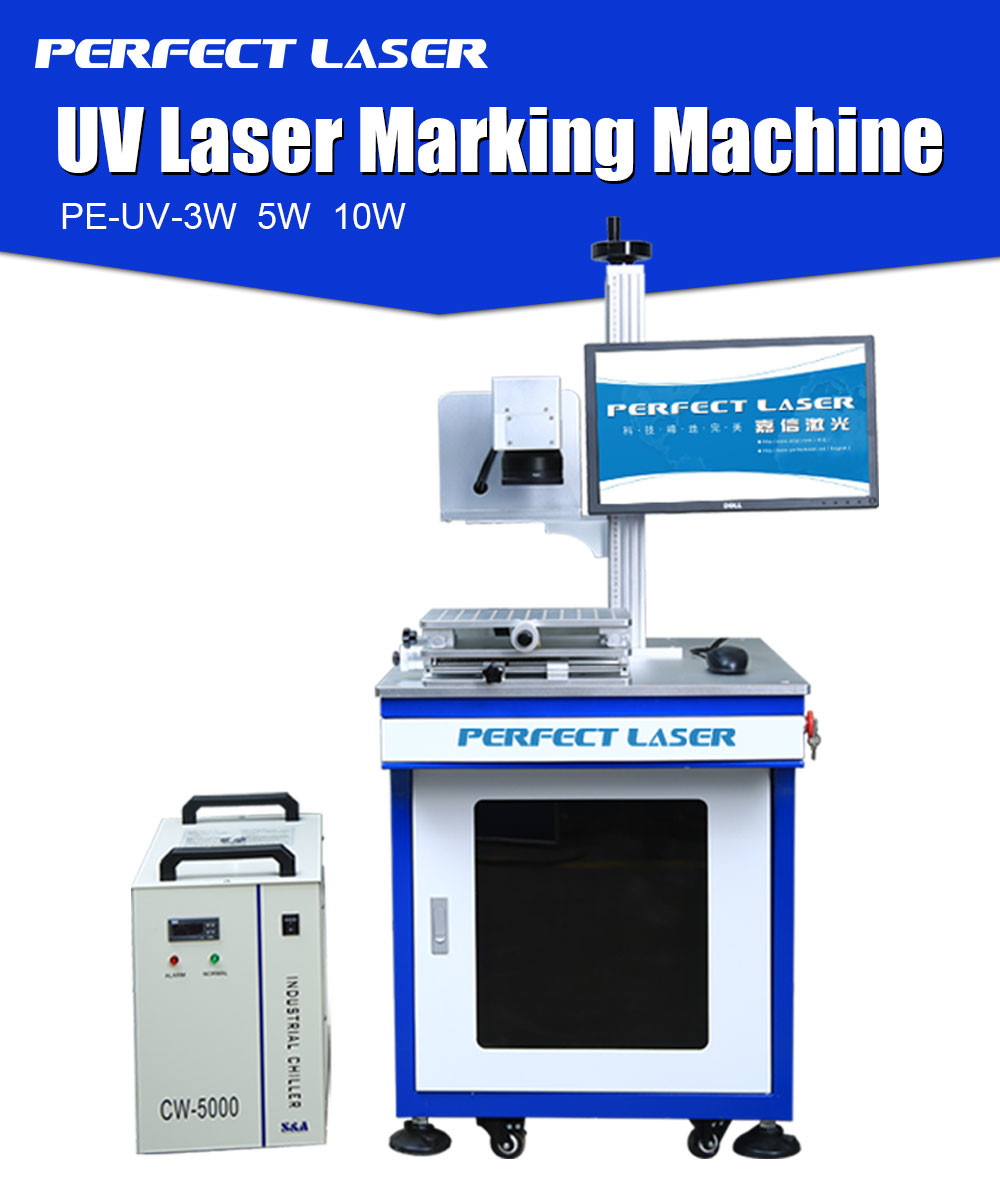 Wood Acrylic Leather UV Laser Marking Machine Manufaturer 3W 5W 10W Auto Focus
