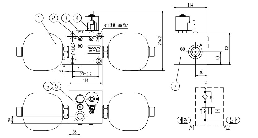 OEM Solenoid Excavator Pilot Valve Hydraulic Pilot Oil Supply Manifolds For Large Manufacturing