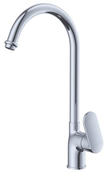 Chrome Polished Brass Kitchen Mixer Tap Bubbler Outlet Single Handle , Household