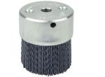 Metal Base Abrasive Filament Burr Maximum Density Miniature Disc Brush