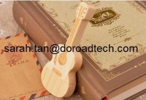 Quality USB Flash Drive Wooden Guitar Pen Drive Maple Wood Pendrives Memory Stick wholesale