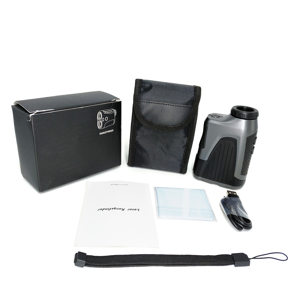 1000 Yards Rechargeable 6x25 Laser Golf Rangefinder With Vibration