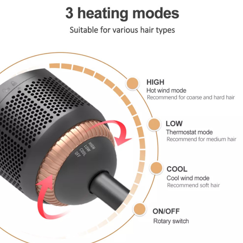 Nylon Alloy Hot Air Brush Straightener Comb 1200w With 2m Power Cord