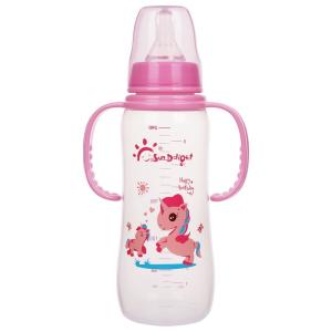 Quality 8oz 240ml Newborn Baby Feeding Bottle With Two Handle wholesale
