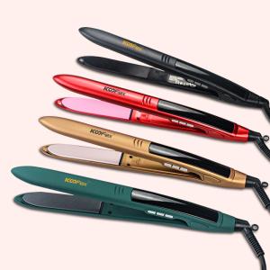 Quality KooFex Ceramic Coated Hair Straightener , 230 Degree Battery Operated Straightener wholesale