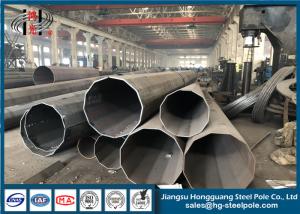 Quality Flange Electrical 20m Steel Tubular Pole For Distribution Line wholesale
