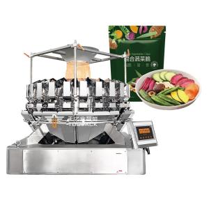 Quality Automatic Dried Vegetables Weighing Digital Scales Multihead 14 Heads Dried Fruits Combination Weigher wholesale