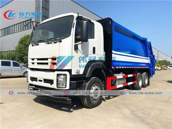 Cheap ISUZU VC46 6X4 10 Wheel 20m3 18m3 Compressed Garbage Truck for sale