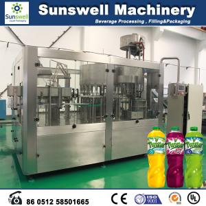 Quality Automatic 3 In 1 Hot Filling Machine , PET Bottle Juice Filling Line wholesale