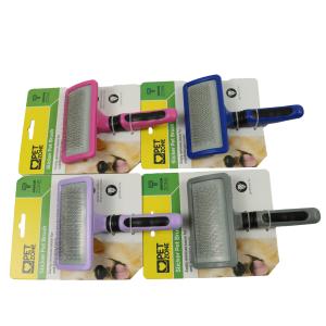 Quality Cat Pet Cleaning Hair Removal Comb Steel Needle Dog Grooming Massage Shell 175x125x40mm wholesale