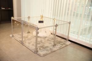 Quality Portable Aluminium Acrylic Pet Playpen For Dog Puppy Rabbit wholesale