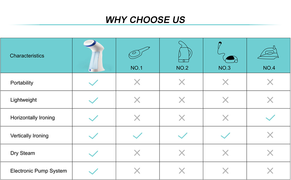 Easy to Carry 1000W Portable Garment Steamer For Clothing ABS Material 220V Voltage