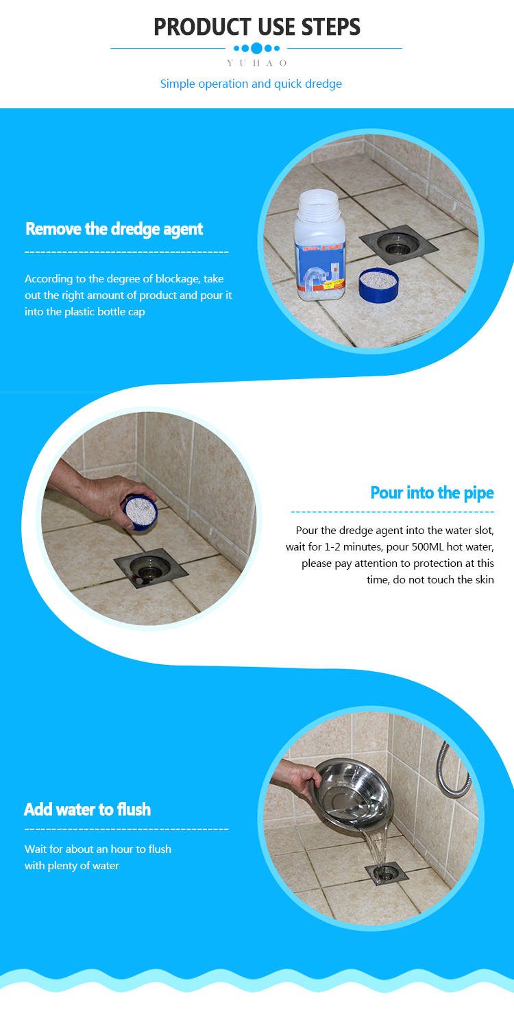 Clogged Drains Magic Drain Toilet Pipe Cleaner Powder OEM ODM