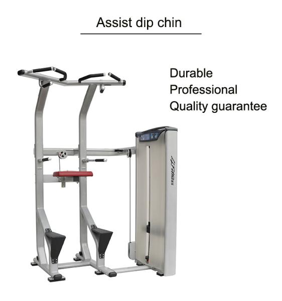 Assisted Dip Chin Strength Training Machine , Professional Matrix Bodybuilding