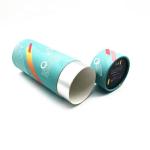 Cylindrical Paperboard Paper Tube Packaging Box With Embossing UV Coating