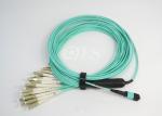 Standard Green / Elite Yellow fiber optic jumper OM3 MPO - LC 24 Core