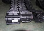 Black Color Agricultural Rubber Tracks / Pads For Kubota Machinery Parts