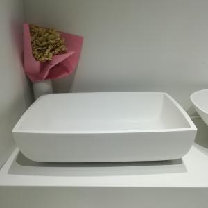 Quality Solid Surface Rectangle 600*400*150mm Counter Top Basin wholesale