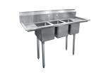 Acid / Alkali Resistant Commercial Stainless Steel Sink For Restaurant /