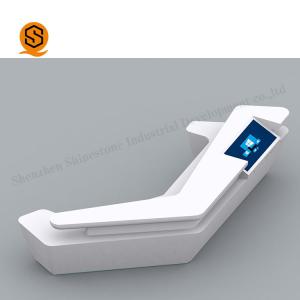 China OEM ODM Solid Surface Reception Desk on sale