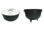 OEM ODM Cast Iron Dutch Oven With Wooden Lid ISO9005 SGS