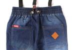 Stockpapa Men's Denim Joggers Pants With Detachable Braces