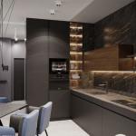 Customized Italian Furniture for Modern Kitchen Cabinets Waterproof and Smart
