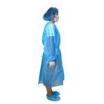 Non Sterile Disposable Waterproof Isolation Surgical Gown Light Blue PP