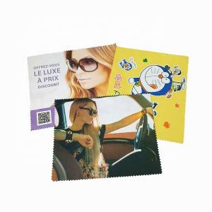 Quality Custom Print Microfiber Eyeglass Cleaning Cloth Water Absorbent wholesale