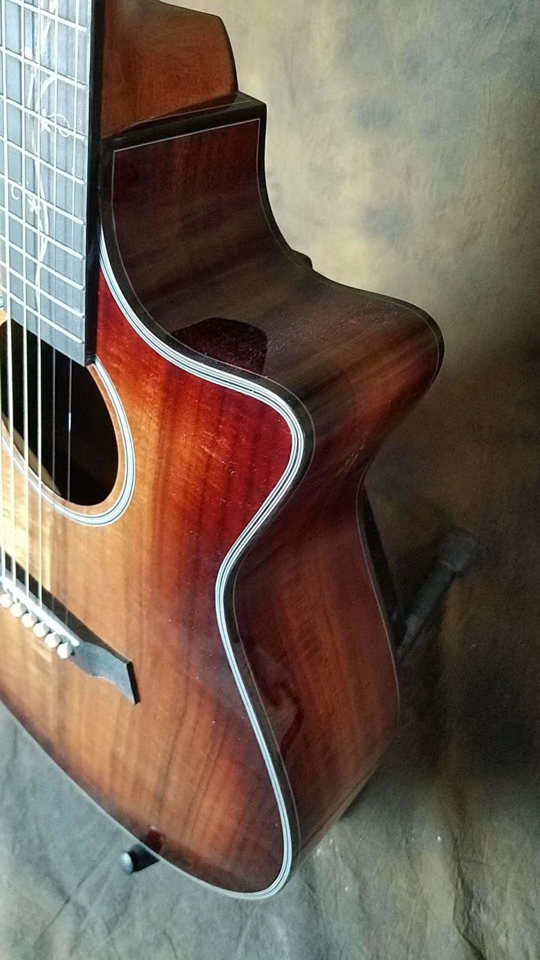 KOA body acoustic guitar Free Shipping Sunset finish KOA acoustic electric guitar