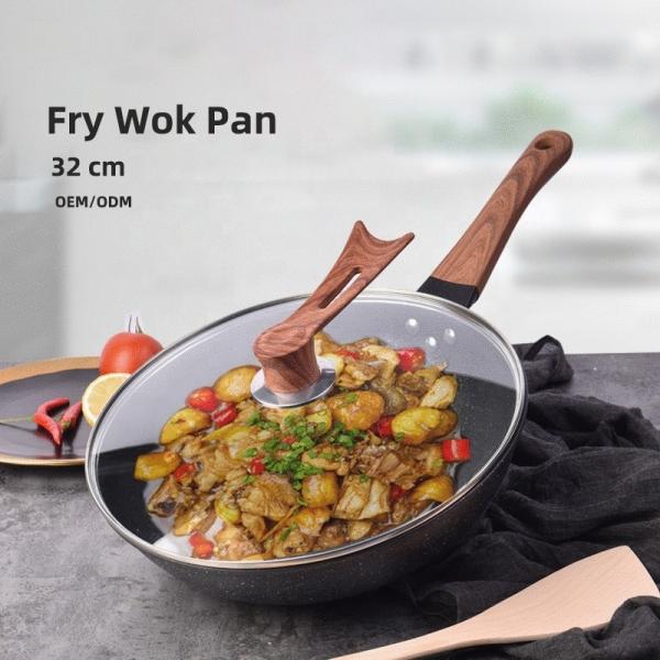 Factory Wholesale Cooking Cookware Black 32cm Multiple Styles Non Stick Iron