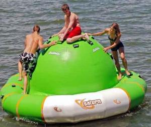 Quality 2.5m Air Sealed Inflatable Ufo / Inflatable Water Sports In Aquatic Parks wholesale