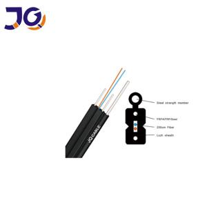 Quality Aerial Single Mode FTTH Fiber Optic Drop Cable 657A With Messenger wholesale