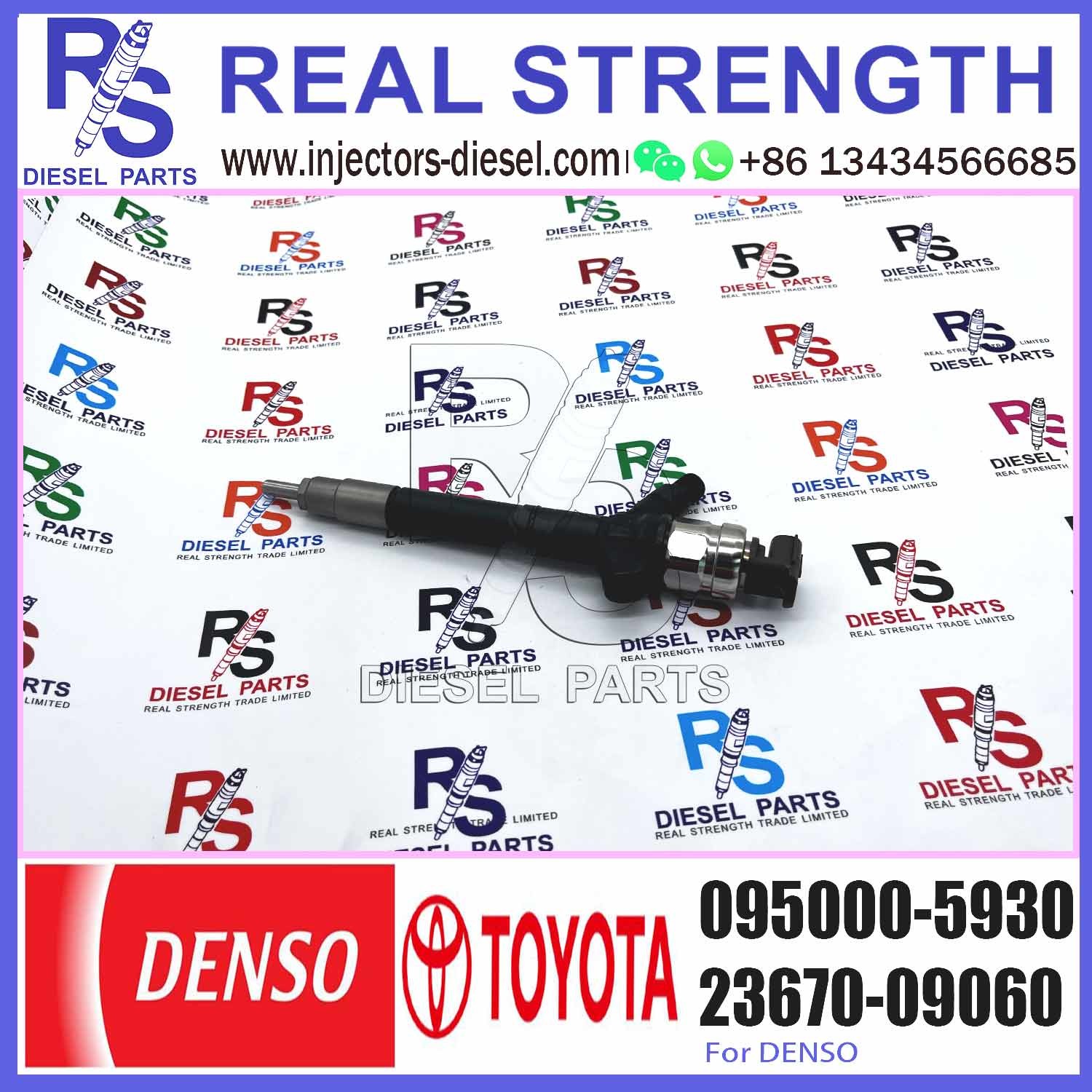 common rail injector 095000-5930 for toyota truck diesel pump injector 23670-09060 for toyota high pressure engine