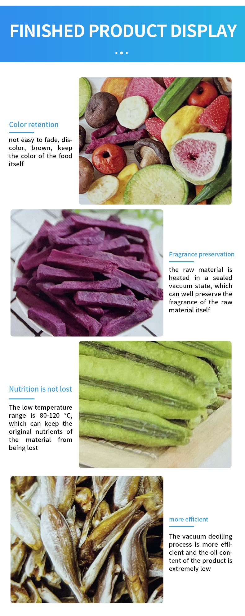 Customized Vacuum Frying Machine Crisps Low Temperature Vacuum Fryer Machine