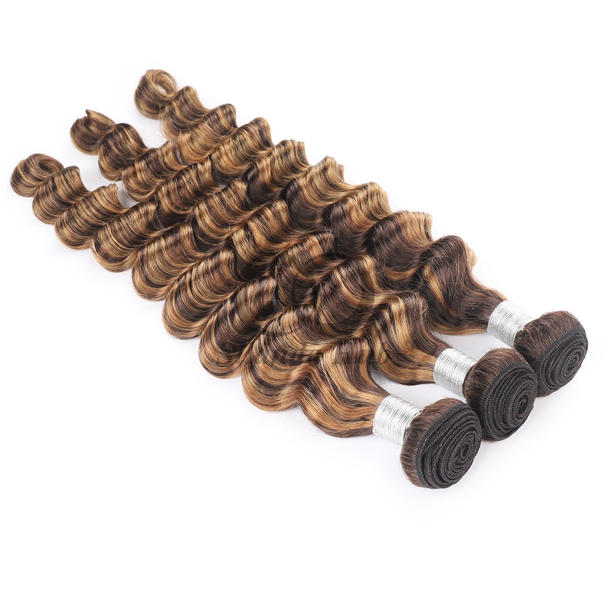 #P4/27 Deep Wave Remy Human Hair Bundles Sew In Weave Bundles Brazilian Bundle Deals
