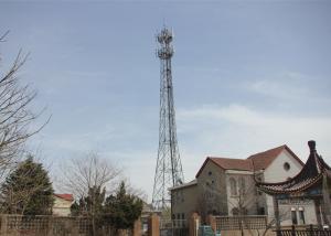 Quality 4 Legged Galvanized Steel Tower , ASTM A123 Telecom Lattice Cell Tower wholesale