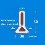3M Tape Silicone Water Retaining Strip Water Stopper Shower Barrier