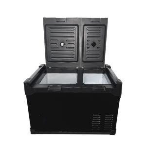 Quality 12v Dc Compressor Car Fridge 45 Liter Mobile Freezer Car Camping Refrigerator Mini Fridge wholesale