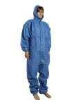 Chemical Resistant Disposable Hooded Coveralls , Flame Retardant Disposable