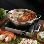 Wholesale Hot Selling Silver Flat Bottom Kitchen Stainless Steel Pot Cookware