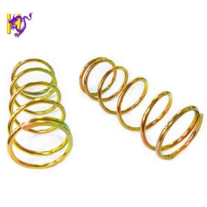 Quality High Load Long Compression Springs 20.0 dia Electroplating Gold Zinc Music Wire wholesale
