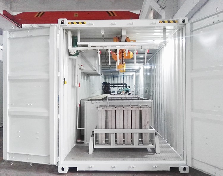 6400*2250*2500 Container Block Ice Machine with Other Ice Storage Capacity at Port and Quay